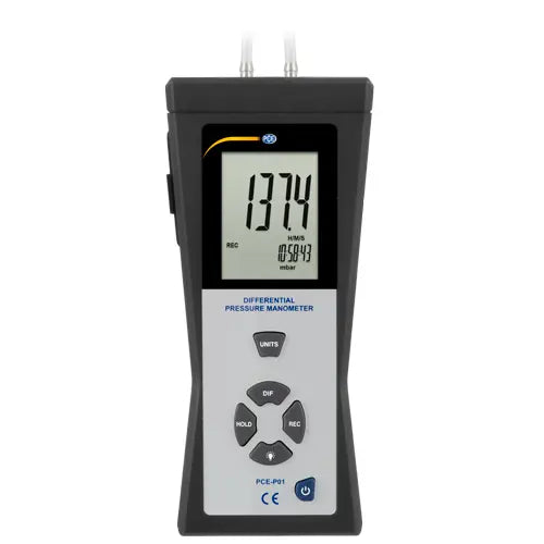 PCE-P01 - Portable Differential Pressure Meter with Data-Logging Capabilities