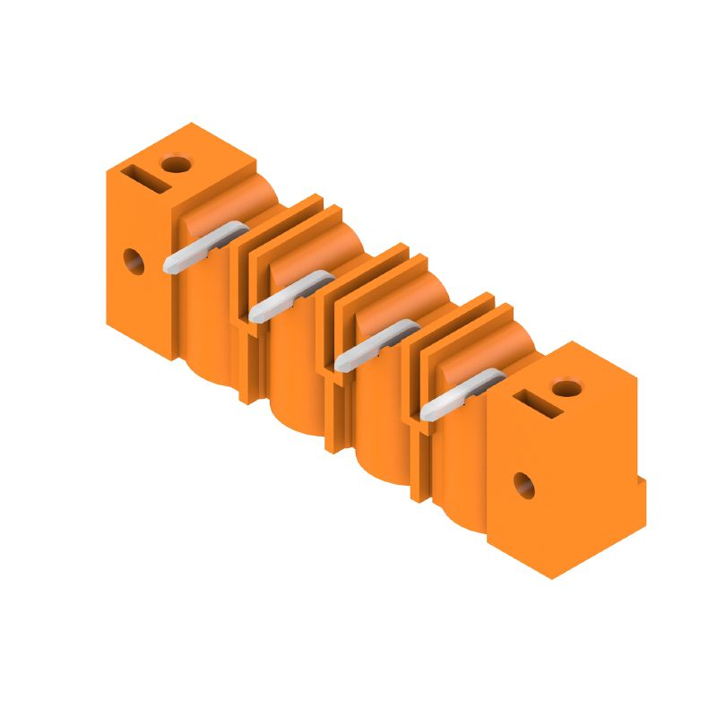 1026830000 - 4-Pole 7.62mm Male PCB Connector with Flange and Tin Finish  (Pack of 42)