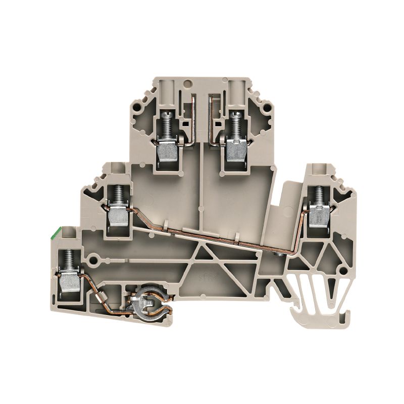 1833640000 - Dark Beige 2.5mm² Test-Disconnect Terminal with 5 Connections  (Pack of 50)