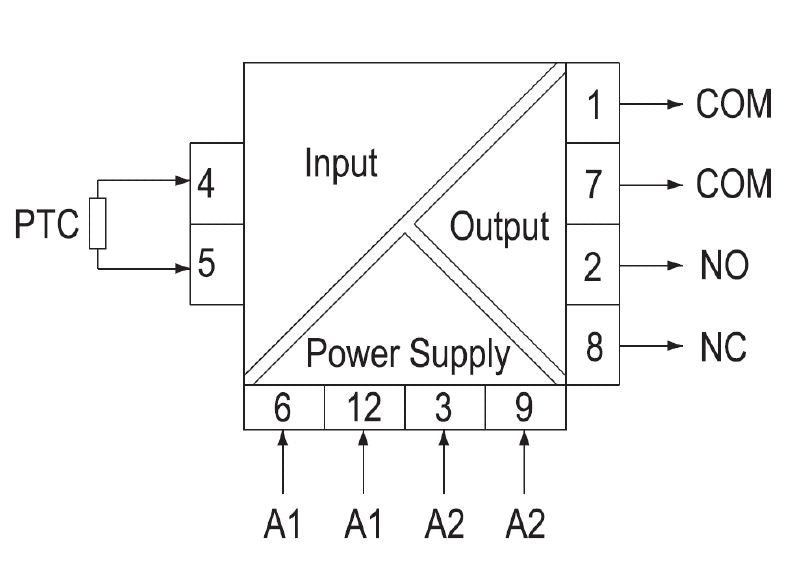 7760054304 - PT100 Digital Temperature Relay with Alarm, -50°C to 100°C