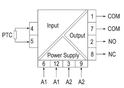 7760054304 - PT100 Digital Temperature Relay with Alarm, -50°C to 100°C