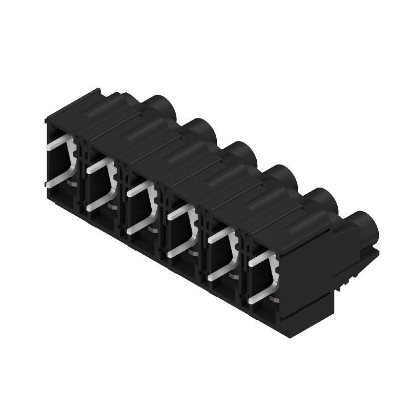 2014590000 - 12.70mm PCB Terminals, 6 Poles, Black Solder Pins  (Pack of 20)