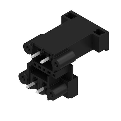 1828770000 - 4-Pole Black PCB Connector, 180° Angle, 3.2mm Pins  (Pack of 52)
