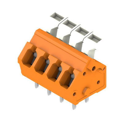 1914590000 - Tinned Orange 5mm PCB Terminal with 4 Poles & 3.5mm Pins  (Pack of 100)