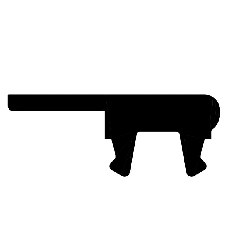 1610010000 - 10mm x 5mm MultiCard Terminal Marker, Black Polyamide  (Pack of 96)