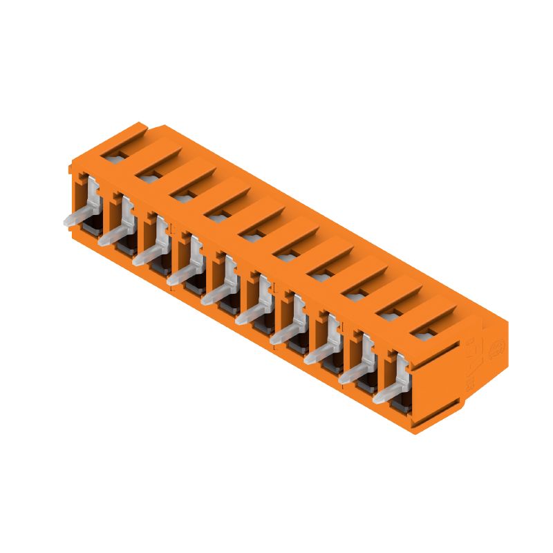 9994190000 - 5.08mm Orange PCB Terminal, 10 Poles, 90° Angle  (Pack of 36)