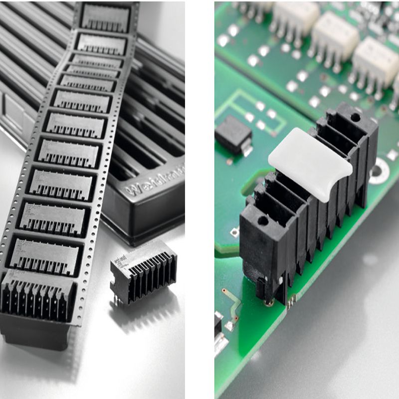 1358540000 - 3.5mm 6-Pole Male Header PCB Connector, Black  (Pack of 175)