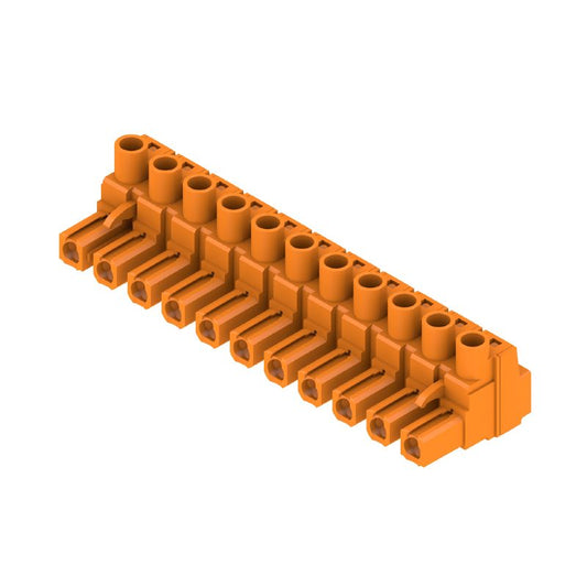 1980570000 - 7.62mm PCB Female Connector with 11 Poles, 180° Angle  (Pack of 50)