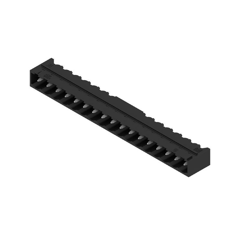 1780330000 - 17-Pole 5.08mm Male PCB Connector, 90° Angle, Black  (Pack of 20)