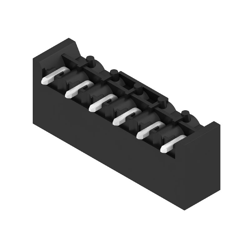 1775042001 - 5.08mm Pitch Black PCB Header Connector, 6 Poles, 90° Angle  (Pack of 50)