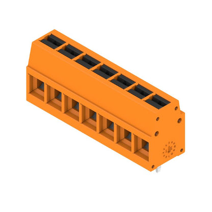 2786580000 - 5.00mm Terminal Block, 7 Poles, 90° Orange Design  (Pack of 108)