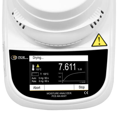 PCE-MA 60XT - 60g Precision Balance with 5" Display & Humidity Measurement