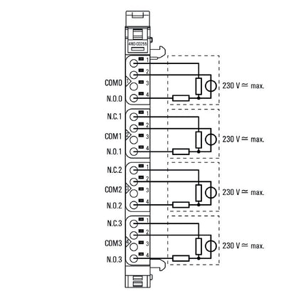 1315550000 - IP20 Digital I/O Module, 76mm Depth, Relay Outputs