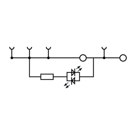 1652020000 - 1.5mm² Flange-Mounted Connector with LED Indicators  (Pack of 50)