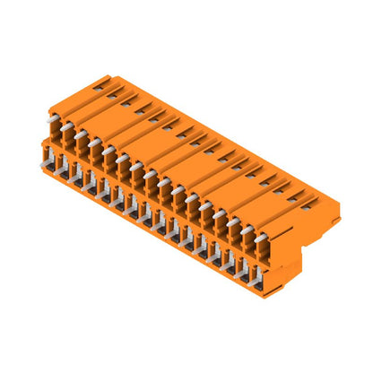 1768990000 - 5.08mm PCB Terminal 90-Degree, 32 Poles, Tinned Orange  (Pack of 12)