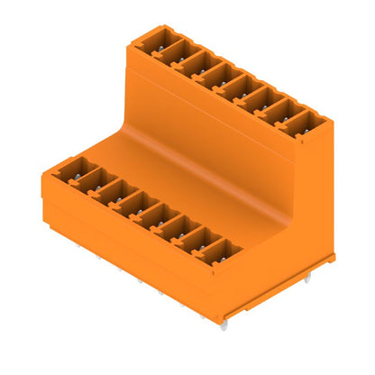 1034550000 - 16-Pole 3.81mm Male PCB Connector with 180° Elbow  (Pack of 50)