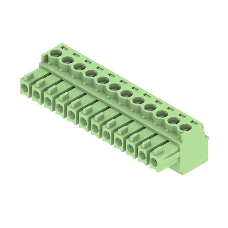 1792930000 - 3.81mm 12-Pole PCB Plug Connector with 180° Angle  (Pack of 50)