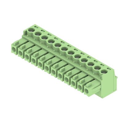 1792930000 - 3.81mm 12-Pole PCB Plug Connector with 180° Angle  (Pack of 50)