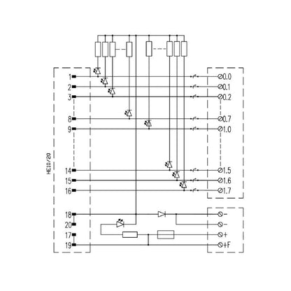 1311780000 - 72mm 1-Wire Interface with LED Indicators