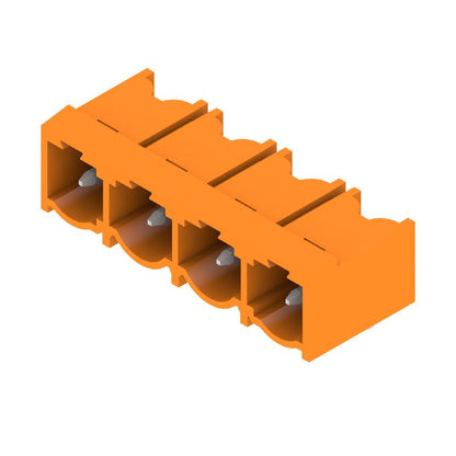 1980390000 - 7.62mm THT Male Header Connector, 4 Poles, 90° Angle  (Pack of 100)