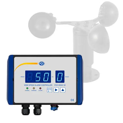 PCE-WSAC 50-211 - Reliable Anemometer with RS485 and Wind Alarms