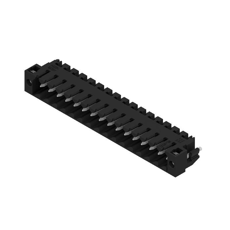1804840000 - 3.50mm Male PCB Connector, 16-Pole, 180° Angle, Black  (Pack of 24)