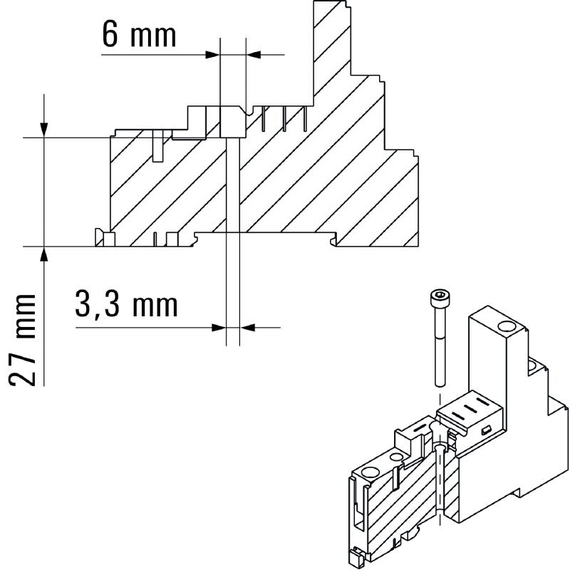 7760056350 - UL Certified Relay Socket, 1 CO Contact, 12 A Capacity  (Pack of 10)
