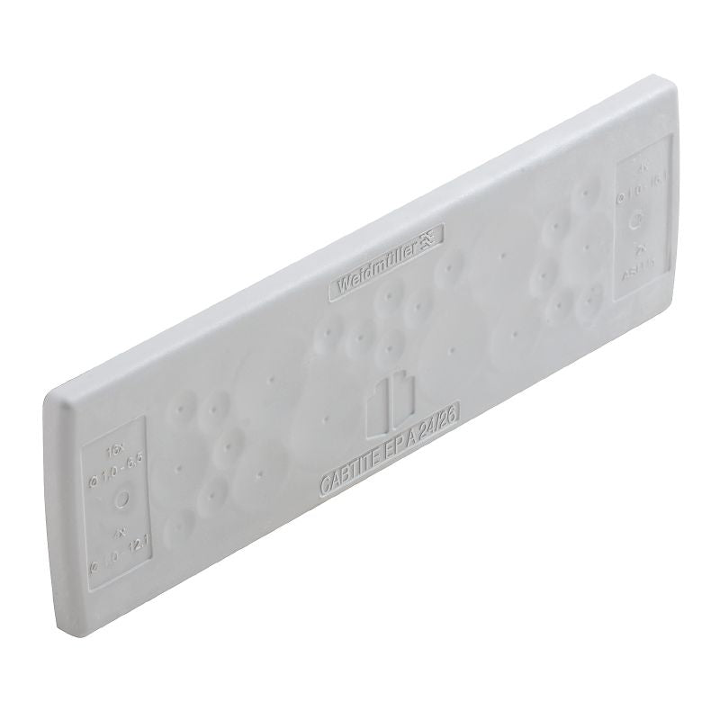 2743590000 - Grey TPE Cable Entry Plate, 44mm x 142mm, IP54  (Pack of 10)