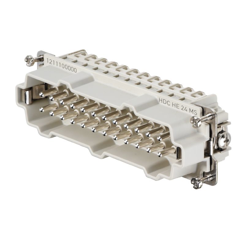 1211100000 - 24-Pole Male Connector, 16A, 500V, Size 8
