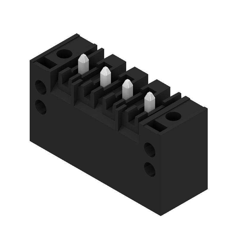 1760982001 - 3.5mm Male PCB Connector, 4 Pins, 180° Elbow, Black  (Pack of 84)