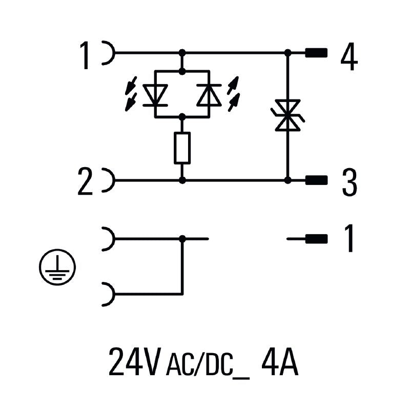1099760150 - 1.5m PUR Valve Cable with M8 Straight Plug, 18mm Diameter