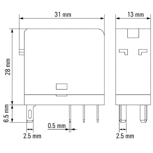 7760056327 - D-SERIES DRI 2CO Relay, 230V AC, 5A, AgSnO Contacts  (Pack of 20)