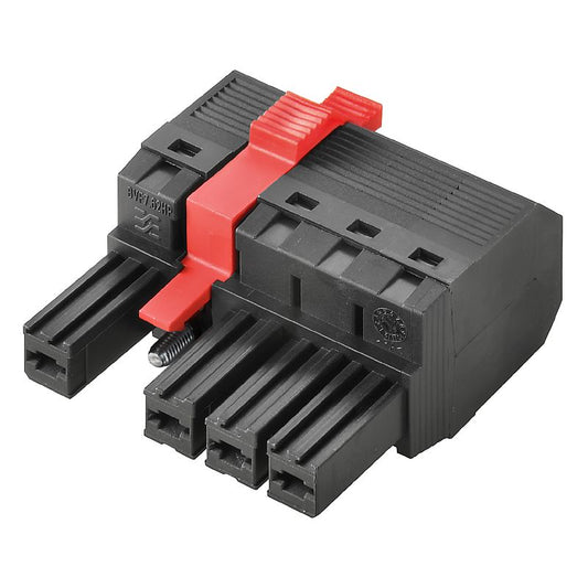 1430110000 - 7.62mm Female PCB Connector with 4 Poles, PUSH IN Design  (Pack of 40)