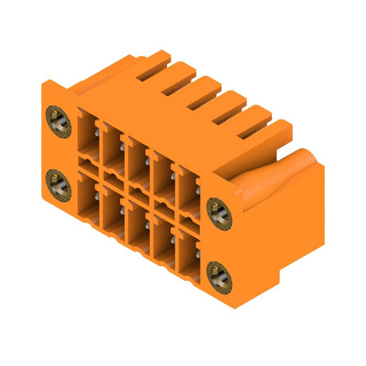 1040990000 - 3.81mm Male THT Connector, 10-Pole Flange Header in Orange  (Pack of 50)