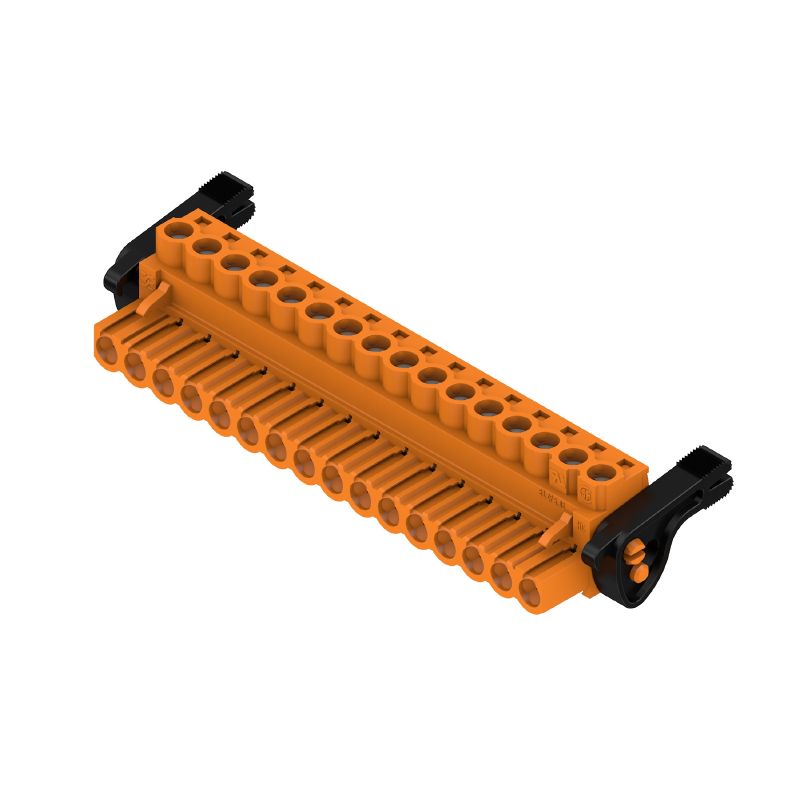 1944970000 - 5.08mm 16-Pole PCB Female Plug Connector at 180° Angle  (Pack of 18)