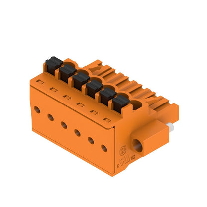 1980680000 - 5mm PCB Female Connector, 6 Poles, 90° Angle, PUSH IN  (Pack of 42)