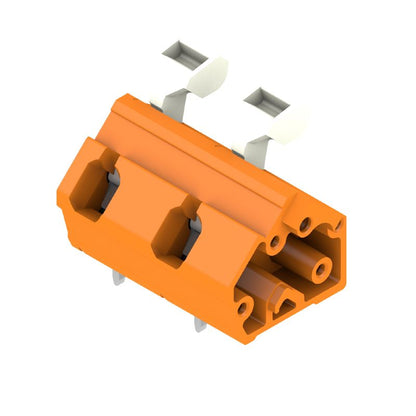 1953930000 - 10mm 2-Pole PCB Terminal with 135° Angle and Tinned Pins  (Pack of 100)