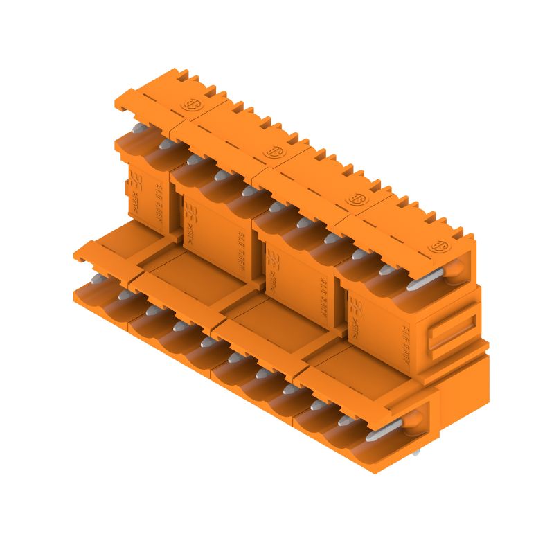 1725260000 - 5.08mm Male PCB Connector, 22 Poles, 90° Angle, Orange  (Pack of 10)