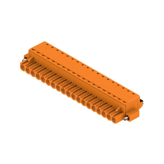 1013270000 - 5.08mm Female Connector, 19 Poles, 180° Push-In Design  (Pack of 12)