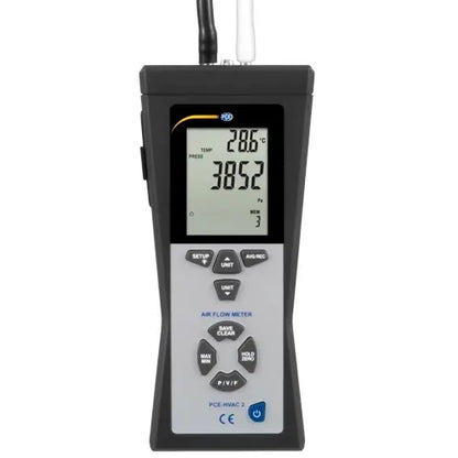 PCE-HVAC 2 - 80 m/s Multifunction Air Flow Meter with Pitot Tube
