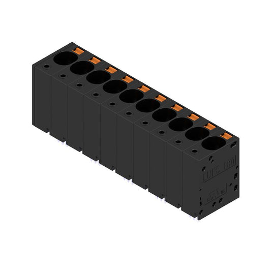 2492190000 - 10-Pole PCB Terminal, 10mm Pitch, Black Box, 5mm Pin Length  (Pack of 10)