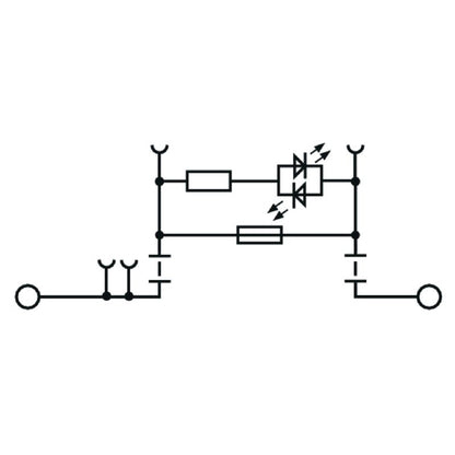 2893000000 - 4mm² Fuse Terminal for TS35 Rail, 6.3A Rating  (Pack of 50)