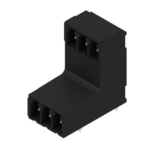 1033510000 - 3.81mm Black Male PCB Connector, 6 Poles, 90-Degree Angle  (Pack of 50)