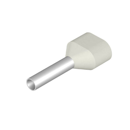 9037230000 - 14mm Twin Wire Ferrule, 0.75mm², White Color  (Pack of 500)