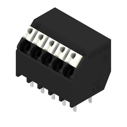 1885680000 - 3.50mm 5-Pole Circuit Board Terminal with Black Push-In Actuator  (Pack of 30)