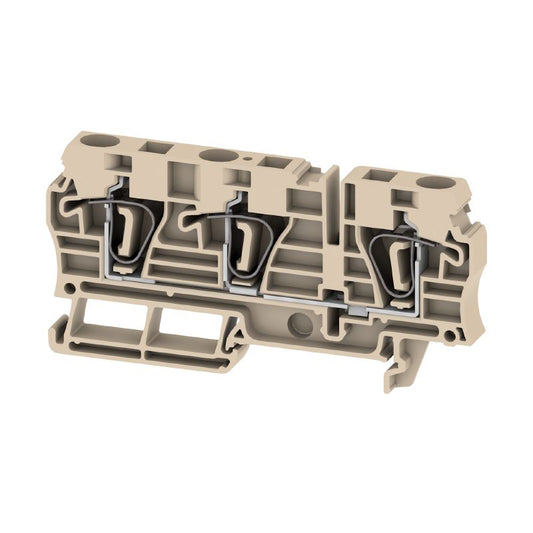 7907410000 - Dark Beige Feed-Through Terminal, 800V, 41A, 6mm²  (Pack of 50)