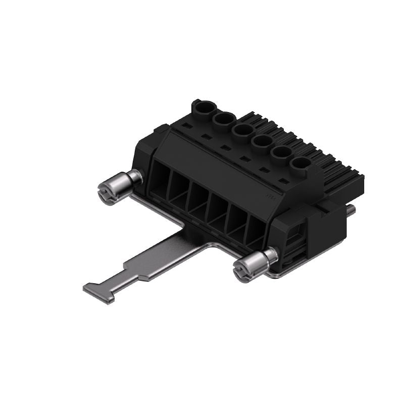 1933370000 - 7.62mm 6-Pole Female PCB Connector with 180° Clamping  (Pack of 25)