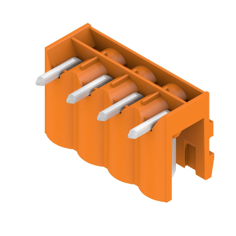 1571150000 - 5mm Male Header Connector, 4 Poles, 90-Degree Angle  (Pack of 100)