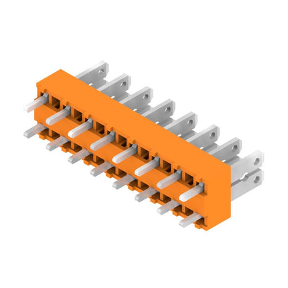 9500470000 - 3.5mm Solder Circuit Board Terminals, 8 Poles, Tinned Orange  (Pack of 50)