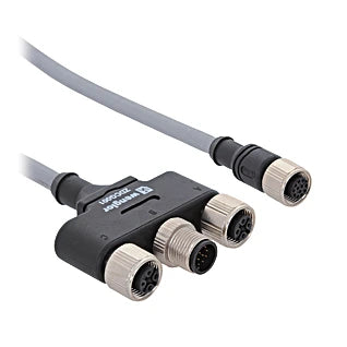 ZDCG001 - M12 × 1 Connection Cable, 150mm Length, IP67 Rated